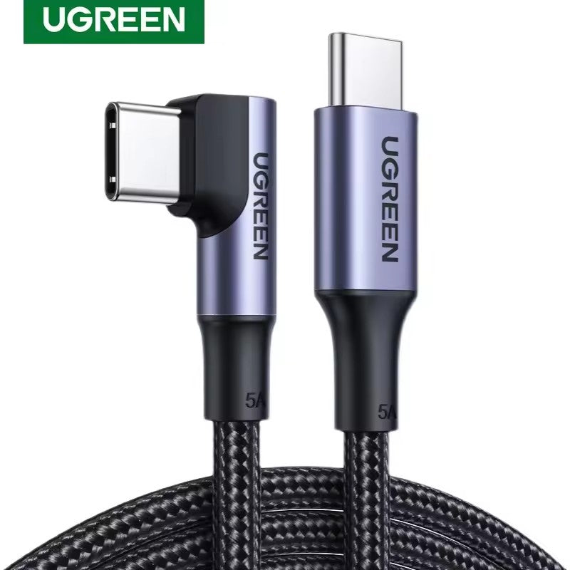 UGREEN US334 Cable USB-C 90° 100W