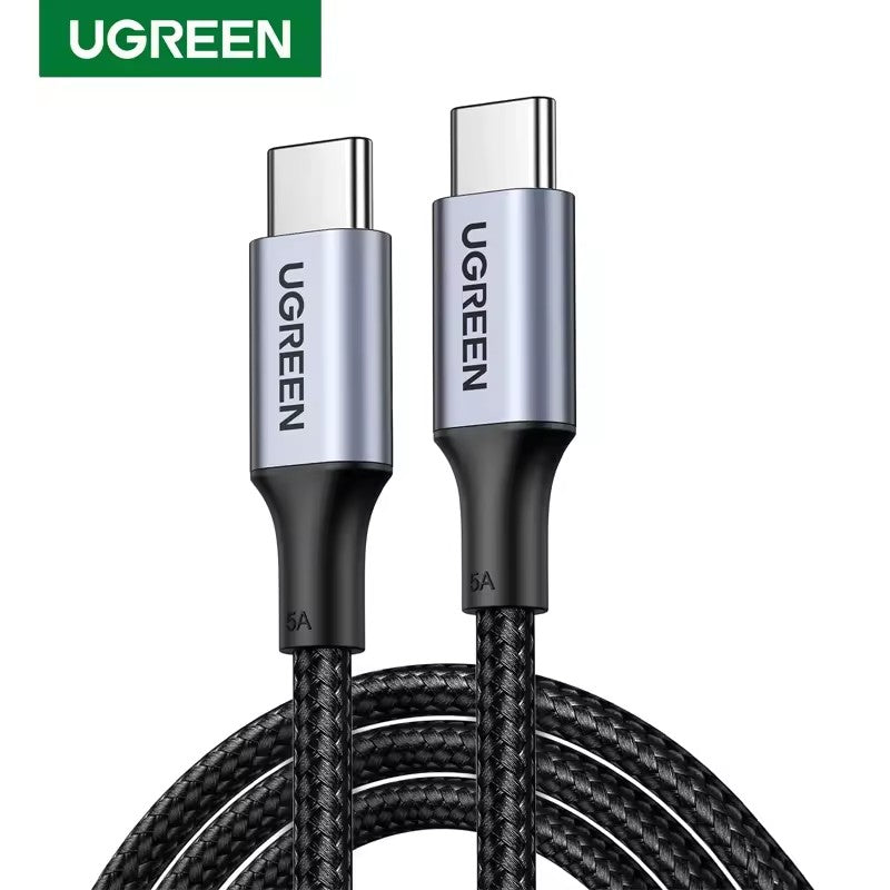 UGREEN Cable USB-C 100W PD — Carga Rápida 5A