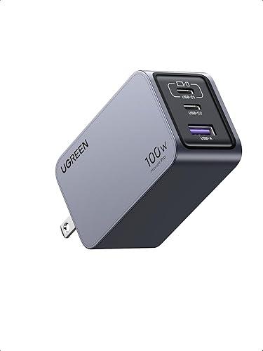 UGREEN Nexode Pro 100W GaN 3 Puertos + Cable