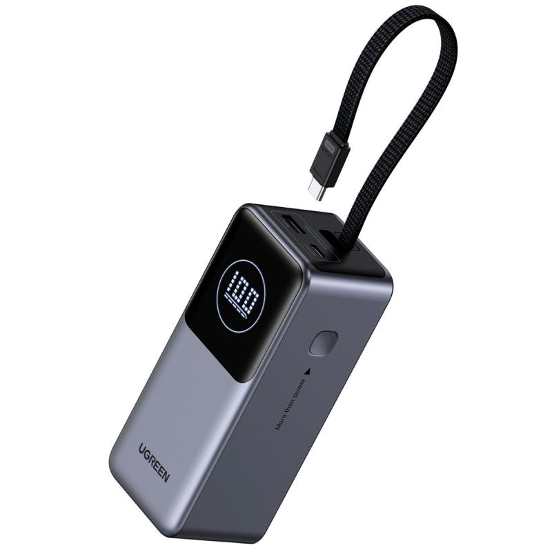 UGREEN Batería Portátil 130W con Cable Incorporado — 20,000 mAh